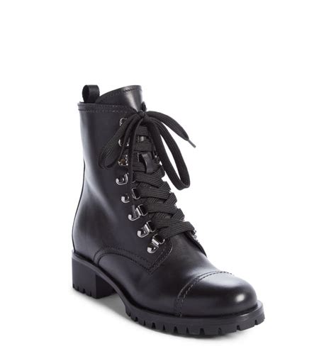 prada women motorcycle boots|prada combat boots women's.